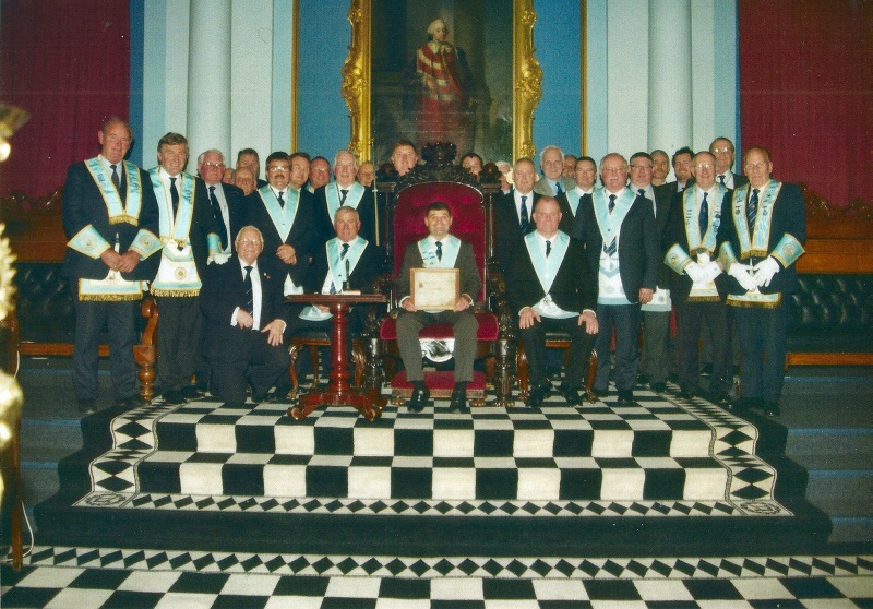 Lodge 77 Exemplification Team and guests