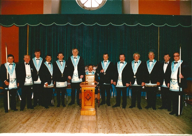 Lodge Officers at the 250th Anniversary Communication